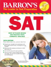 SAT: MOST UP-TO-DATE REVIEW AND PRACTICE TESTS CURRENTLY AVAILABLE (CD INCLUDED)