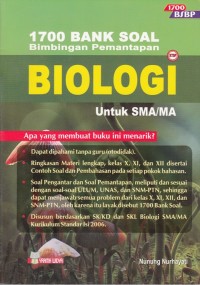 1700 BANK SOAL BIMBINGAN PEMANTAPAN BIOLOGI UNTUK SMA/MA