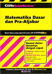 MATEMATIKA DASAR DAN PRA - ALJABAR