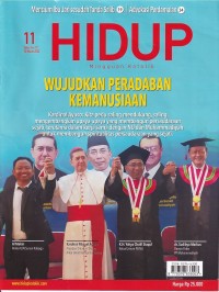 HIDUP 11/12 Maret 2023: WUJUDKAN PERADABAN KEMANUSIAAN