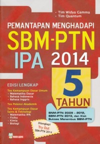 PEMANTAPAN MENGHADAPI SBM-PTN IPA 2014