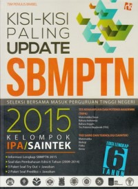 KISI - KISI PALING UPDATE SBMPTN 2015 KELOMPOK IPA/ SAINTEK