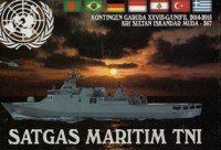 SATGAS MARITIM TNI: KONTINGEN GARUDA XXVIII-G/UNIFIL 2014 - 2015 KRI SULTAN ISKANDAR MUDA - 367